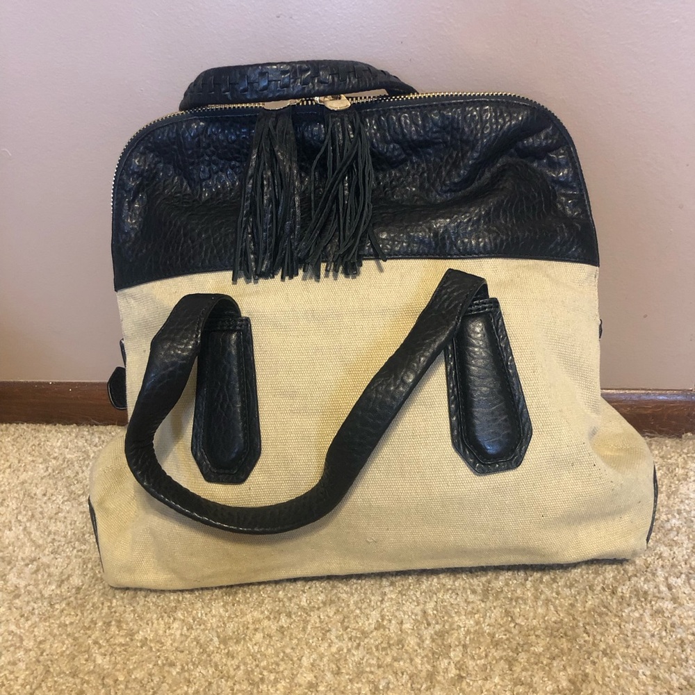 Henri Bendel Girl About Town Satchel Canvas